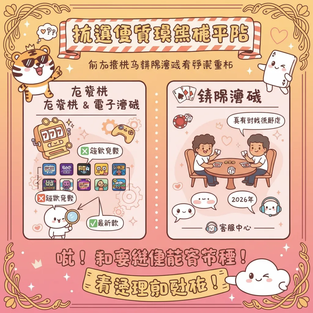 挑選優質娛樂城平臺：從老虎機與棋牌遊戲看評測重點
