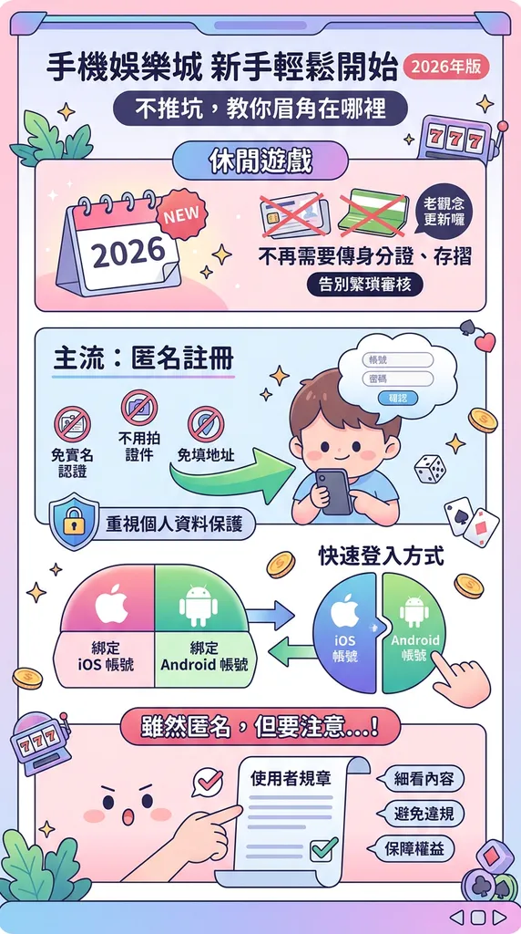 手機娛樂城新手指南：從匿名註冊到去中心化錢包操作