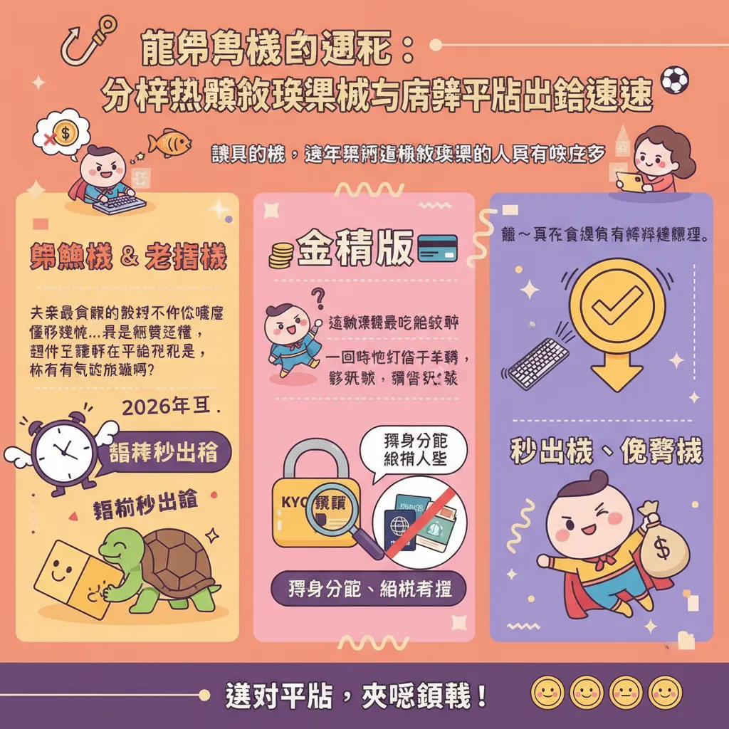 從捕魚機到運彩：分析熱門線上娛樂城與博弈平臺出金速度